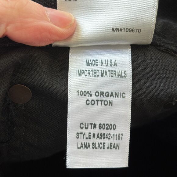 Agolde Black Straight Leg Jeans - Picture 6 of 7